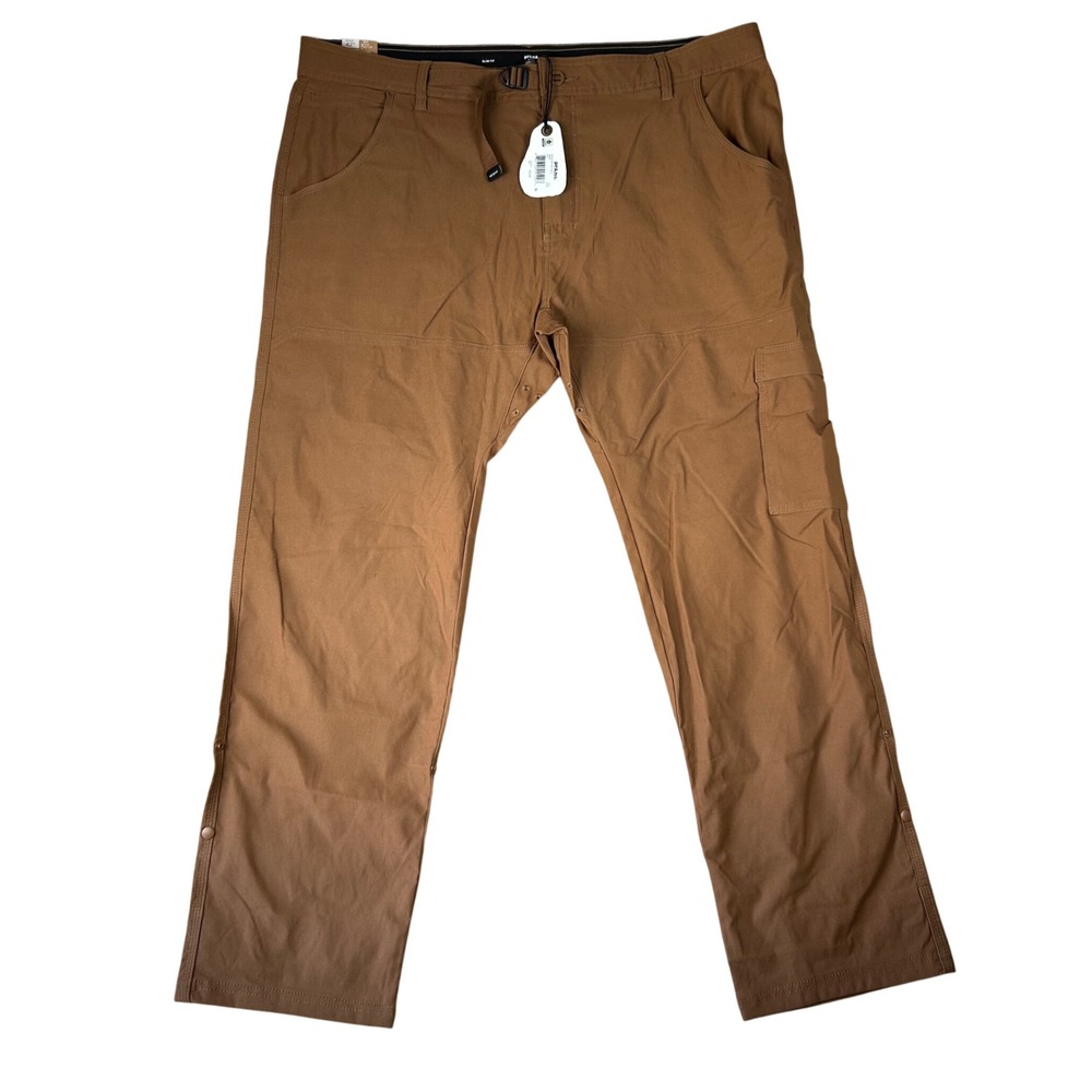 prAna Stretch Zion Slim‎ Pant II Mens 42x32 Sepia Brown Hiking Outdoor 1969831